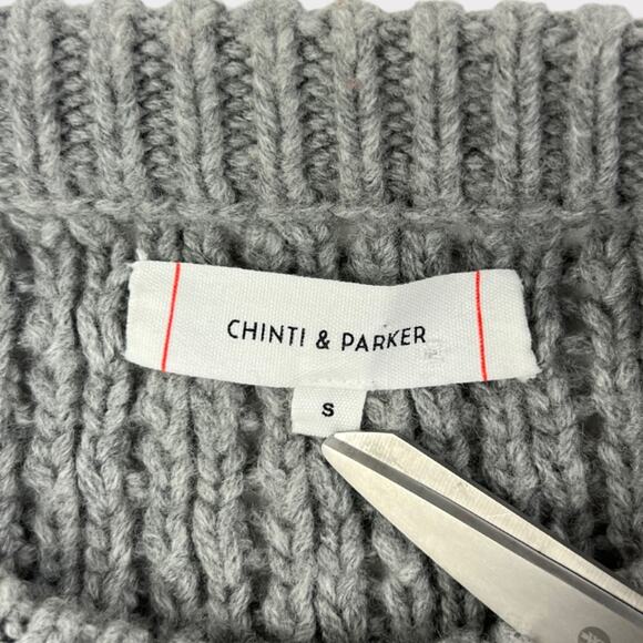 Chinti & Parker Wool-Cashmere Fisherman Sweater Size Small - Picture 2 of 5